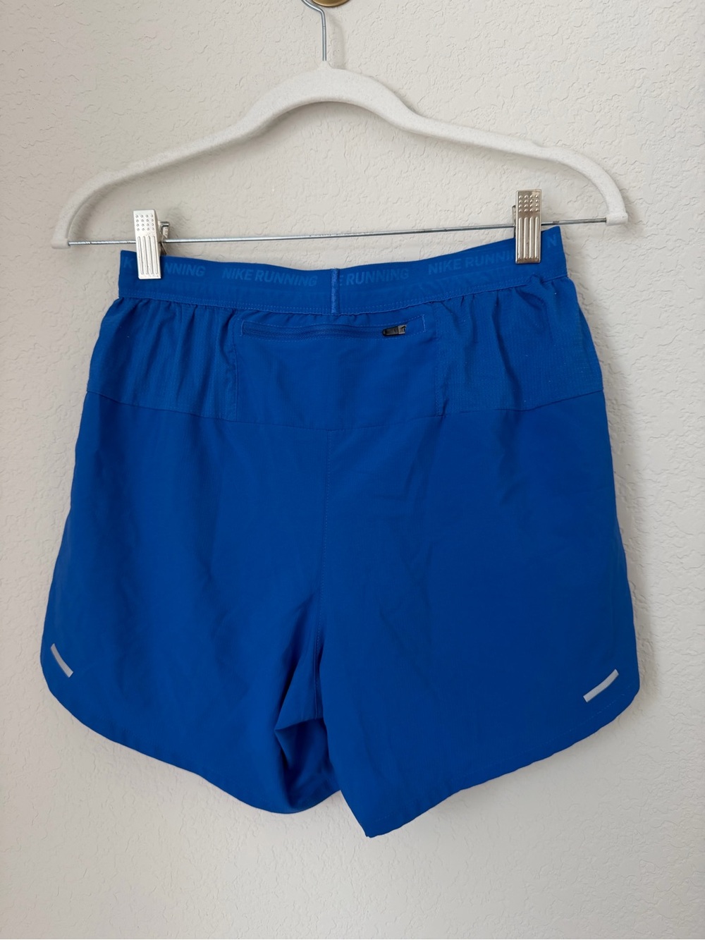Nike Women's Royal Blue Athletic Running Shorts with Black Drawstring - Picture 3 of 11